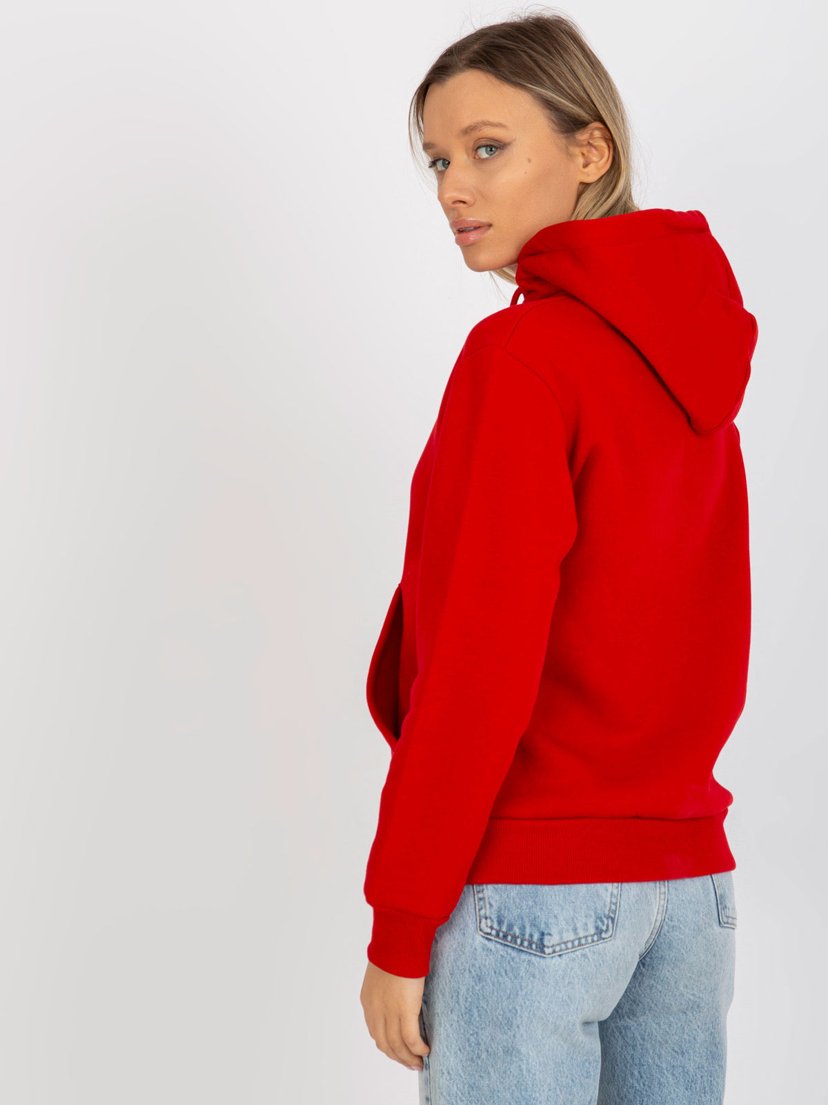 Hoodie met Kangoeroezak – Rood