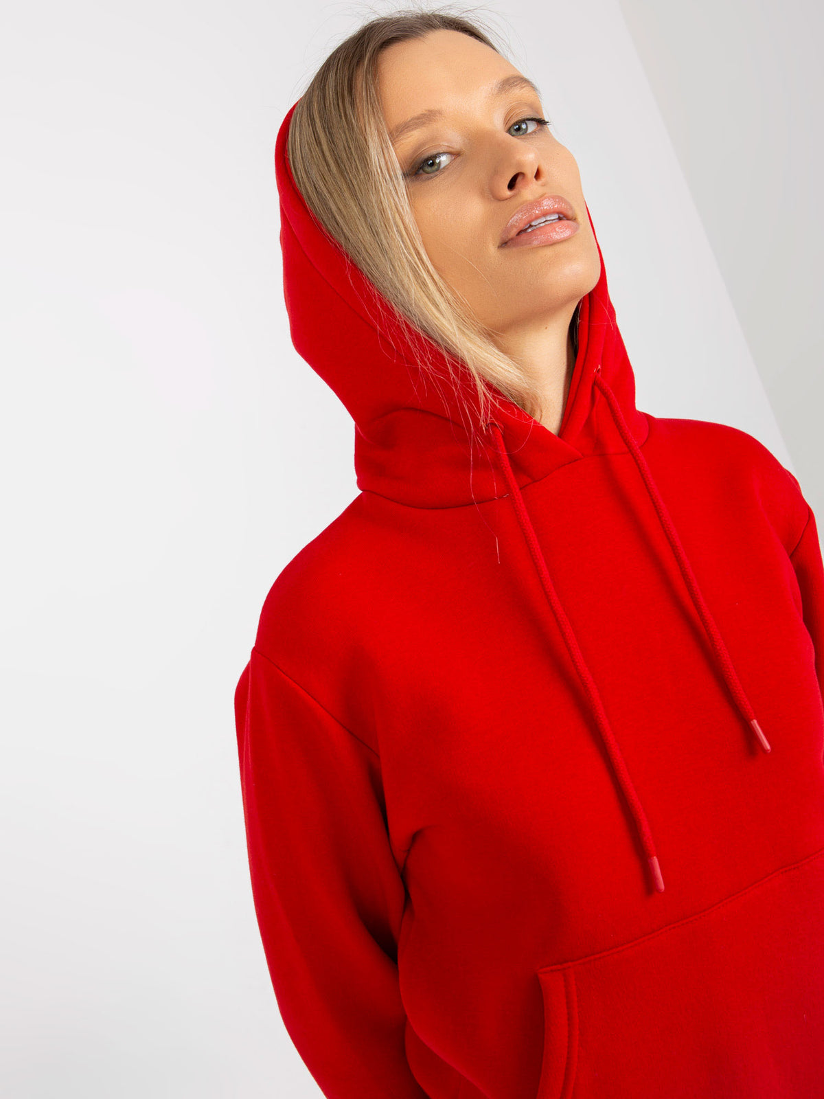 Hoodie met Kangoeroezak – Rood