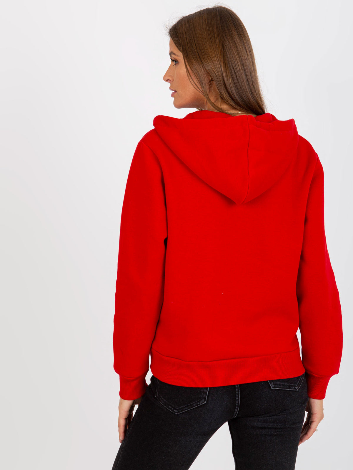 Hoodie met Rits – Rood