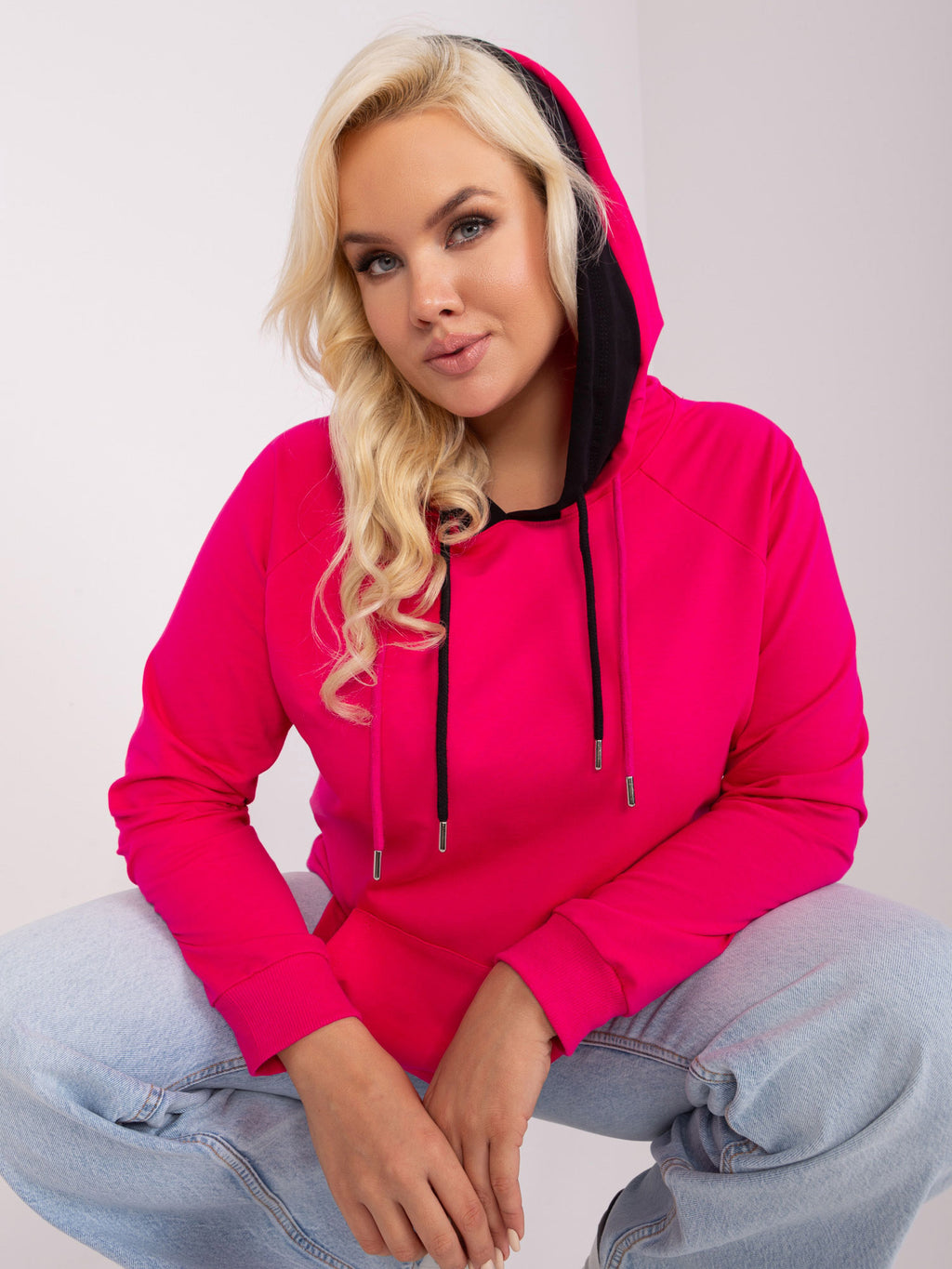 Basic Plus Size Hoodie – Fuchsia