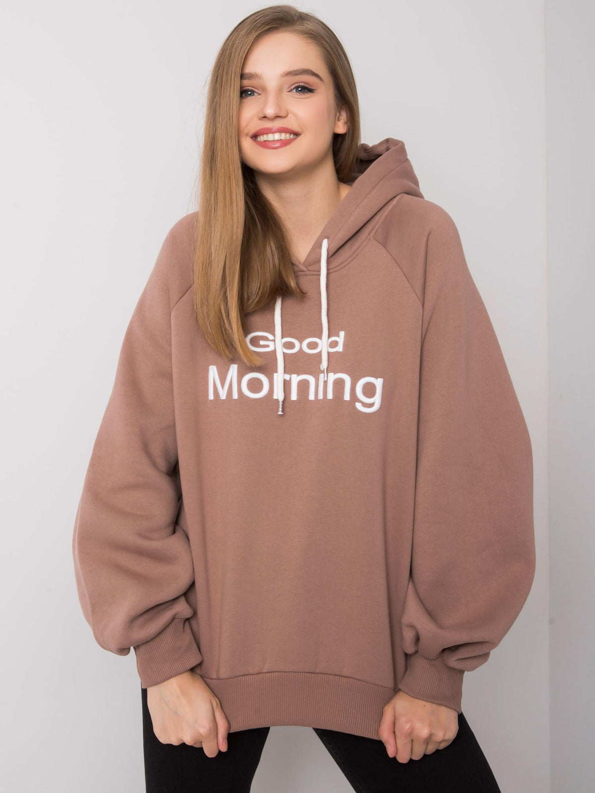 Warm Gevoerde Hoodie – Bruin