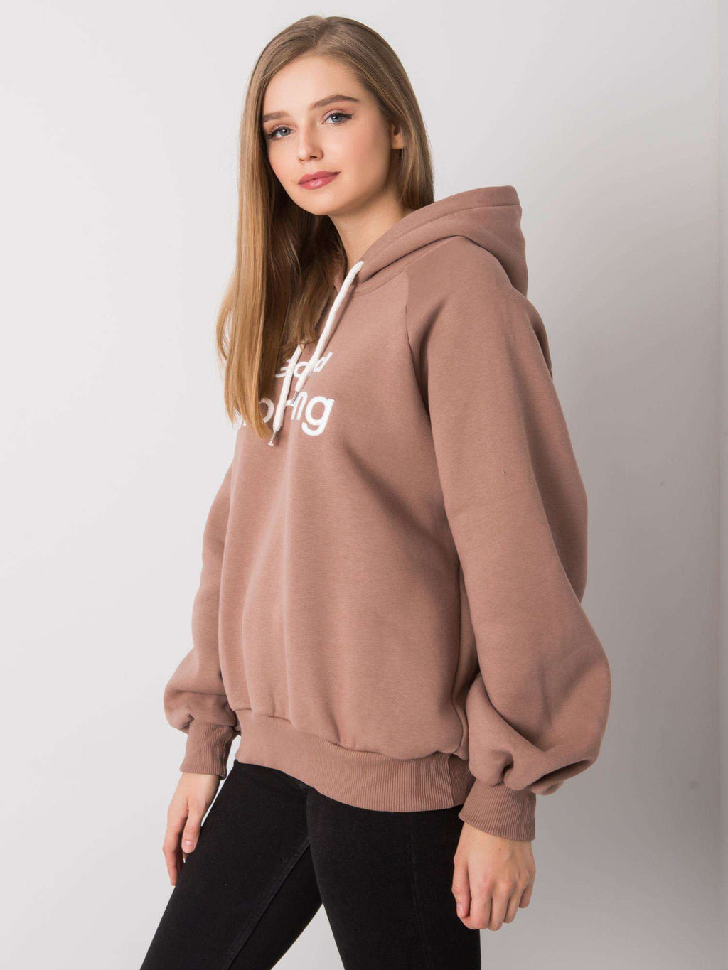 Warm Gevoerde Hoodie – Bruin