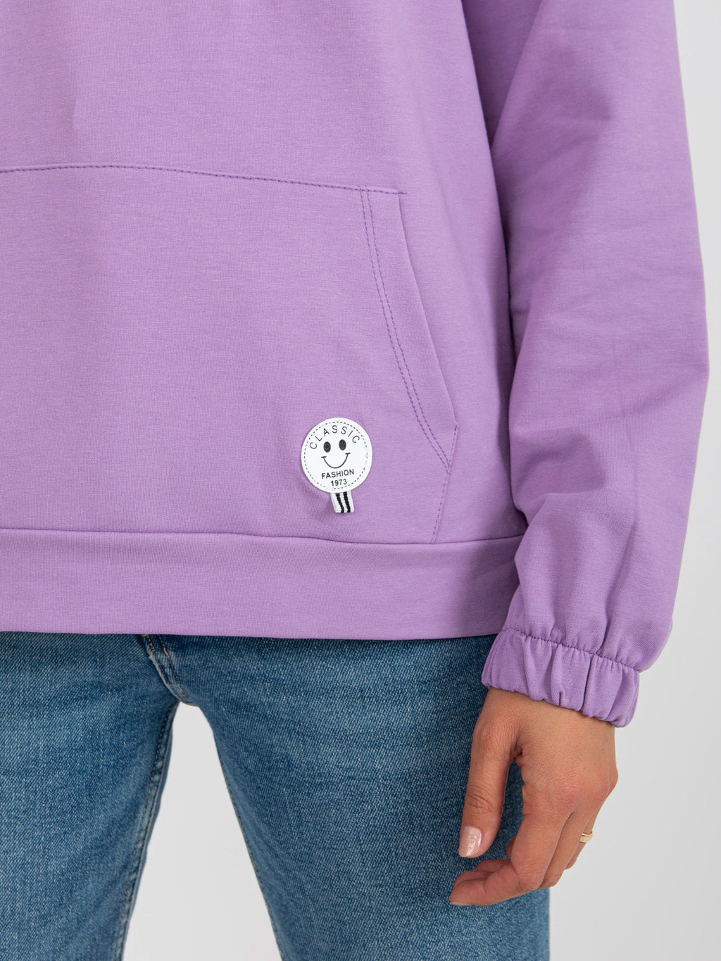 Hoodie met Kangoeroezak – Lichtpaars