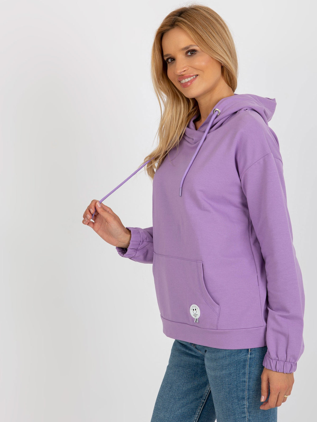Hoodie met Kangoeroezak – Lichtpaars