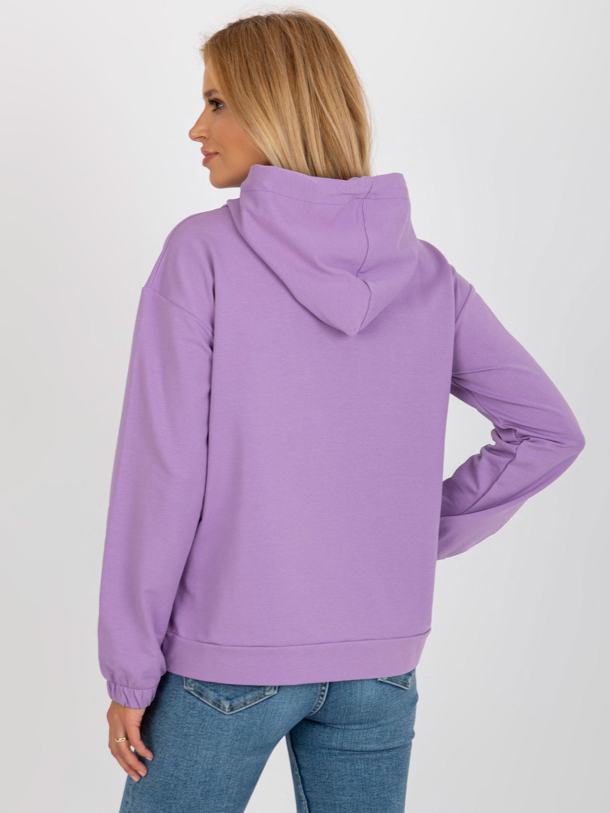 Hoodie met Kangoeroezak – Lichtpaars