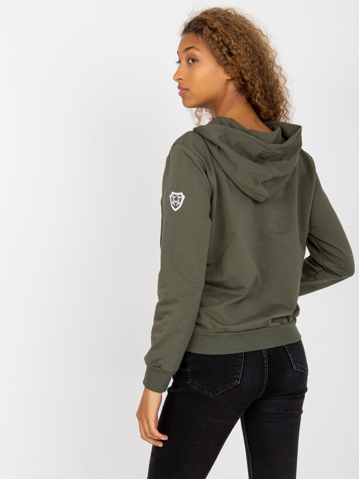 Gewatteerde Bomber Hoodie – Khaki