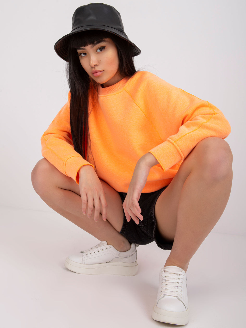 Lange Manacor Sweater – Fluo Oranje