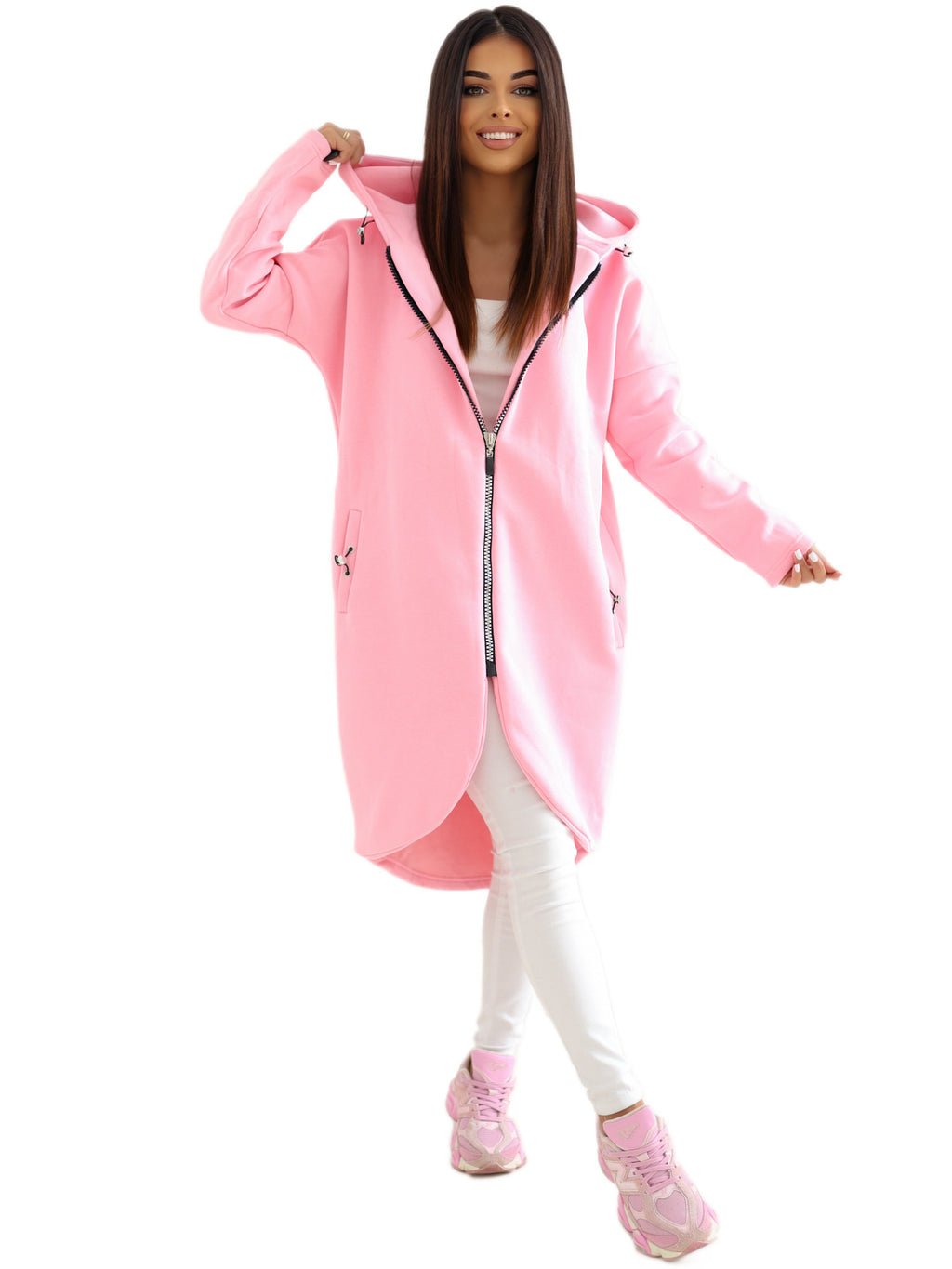 Tina Lange Warm Gevoerde Hoodie – Roze