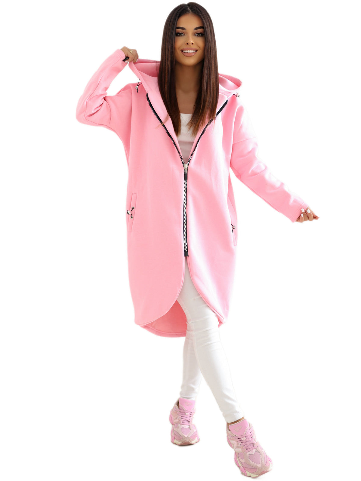 Tina Lange Warm Gevoerde Hoodie – Roze