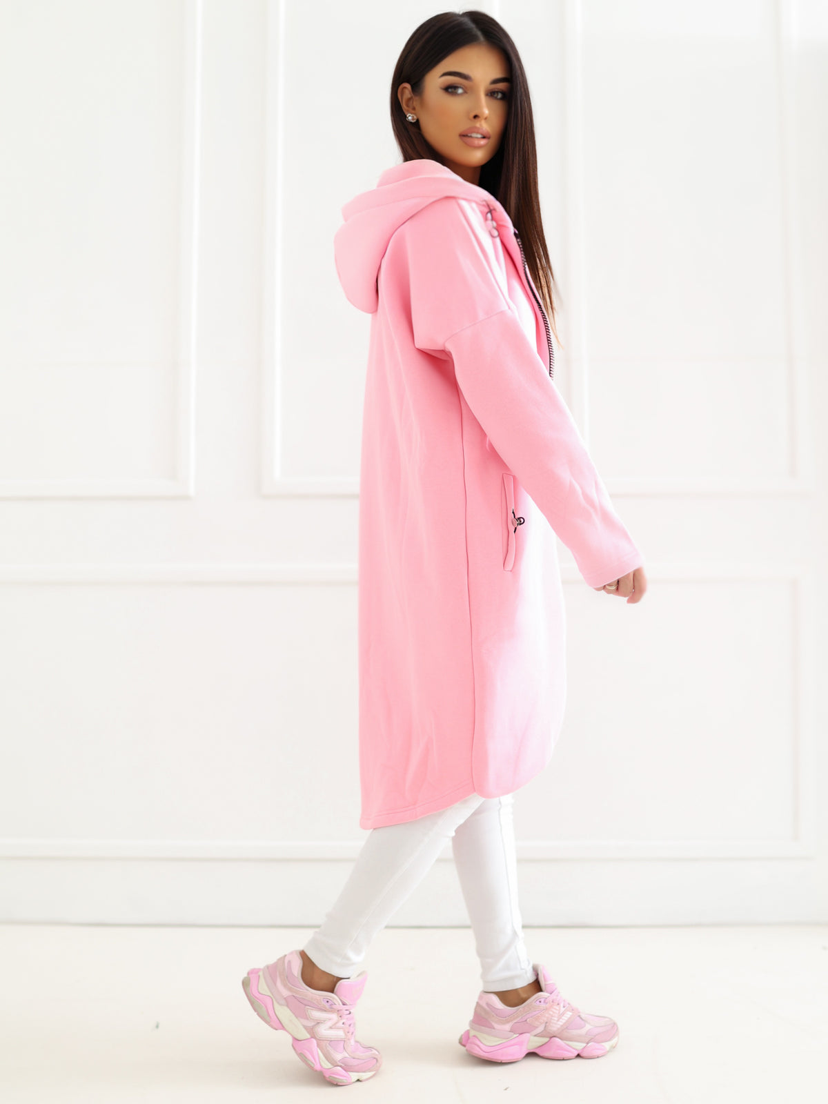 Tina Lange Warm Gevoerde Hoodie – Roze