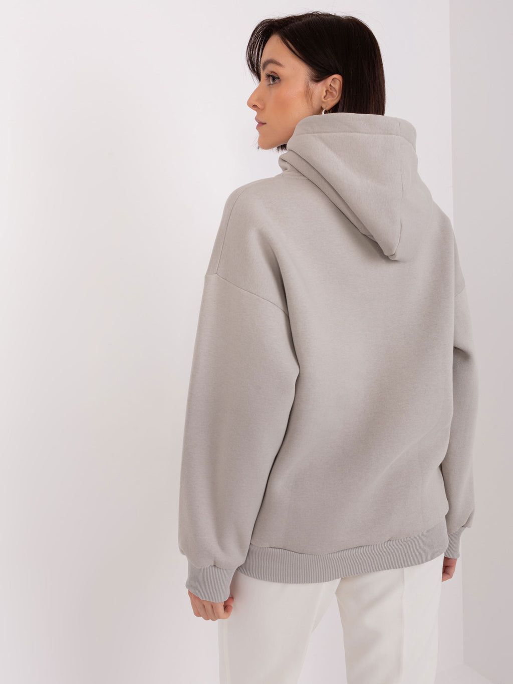 Hoodie met Patches – Grijs