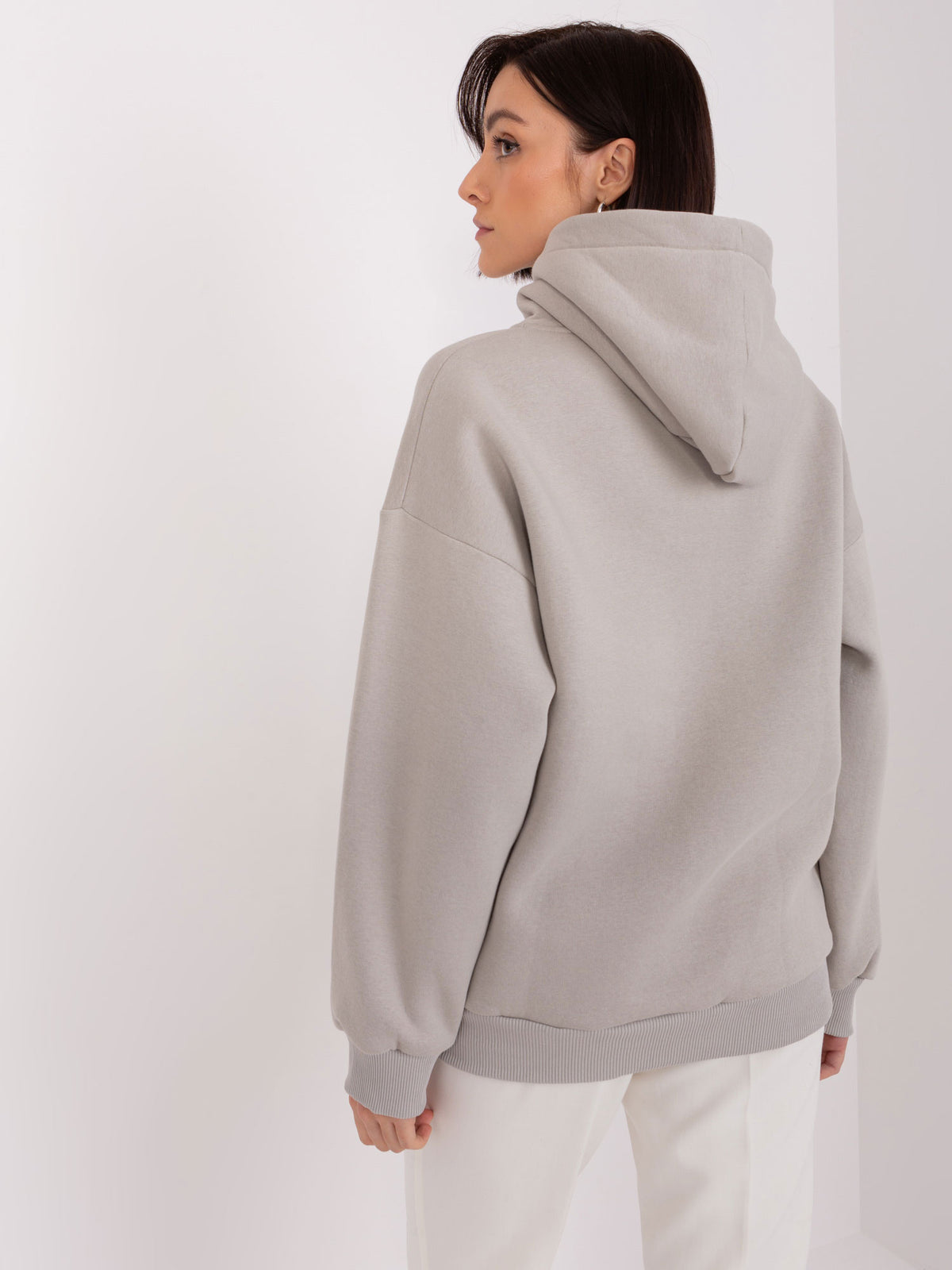 Hoodie met Patches – Grijs