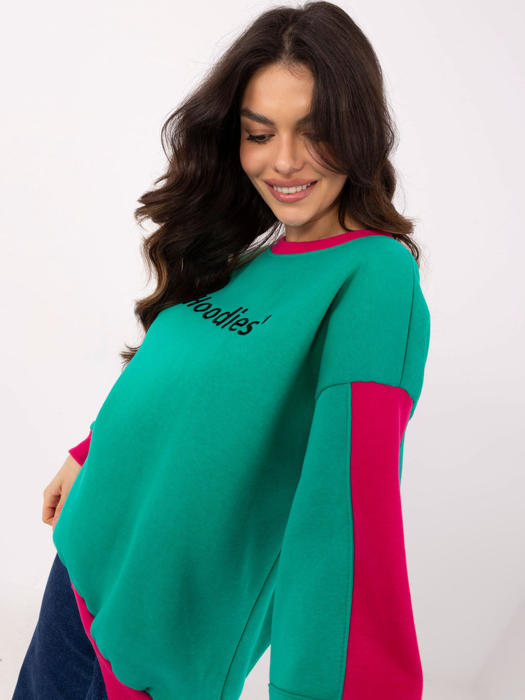 Oversized Sweater zonder Capuchon – Turquoise