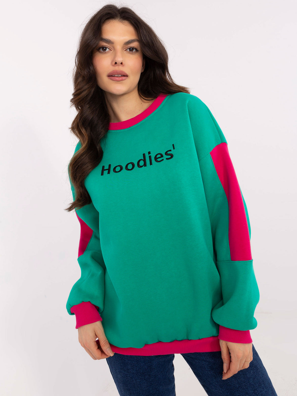 Oversized Sweater zonder Capuchon – Turquoise