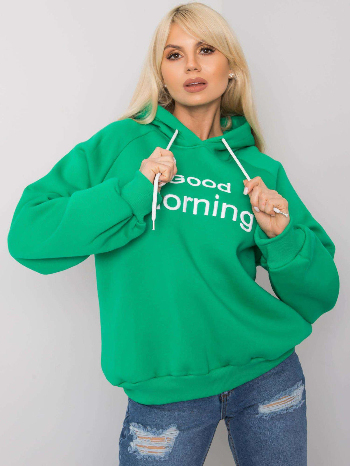 Warm Gevoerde Hoodie – Groen