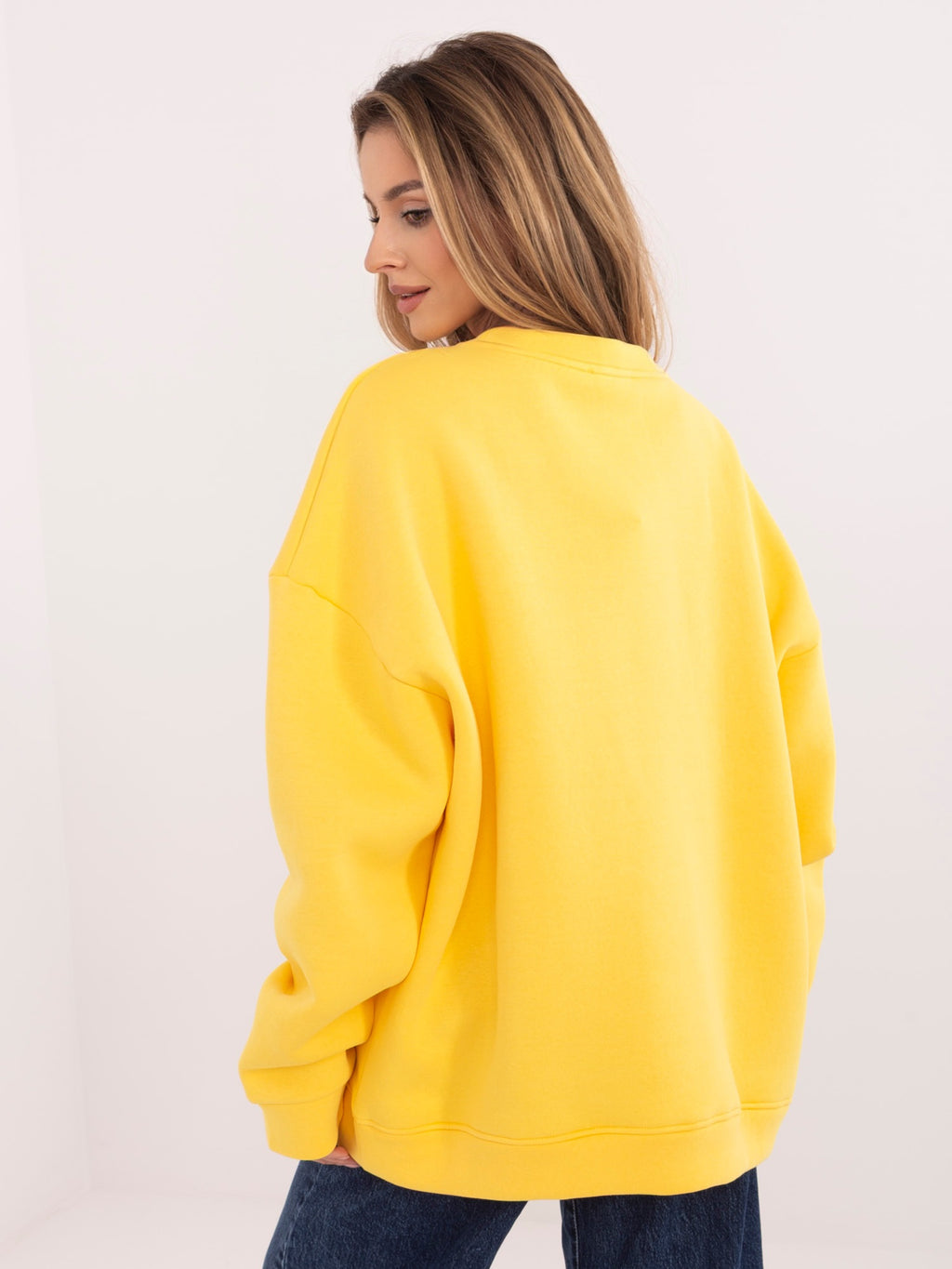Sweater met Chocolate-Print – Geel